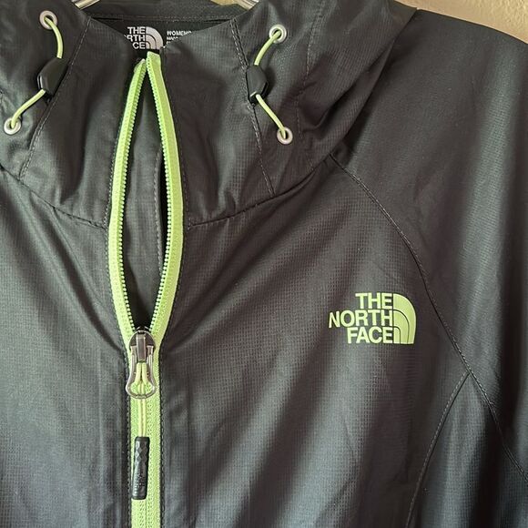 The North Face Windwall Black Jacket with Lime Accents - Picture 3 of 8